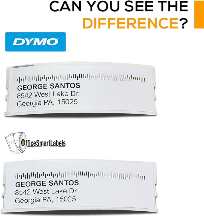OfficeSmartLabels 1-1/8 x 3-1/2 inch Address Labels, Compatible with 30252 Labels (42 Rolls / 350 Labels Per Roll)