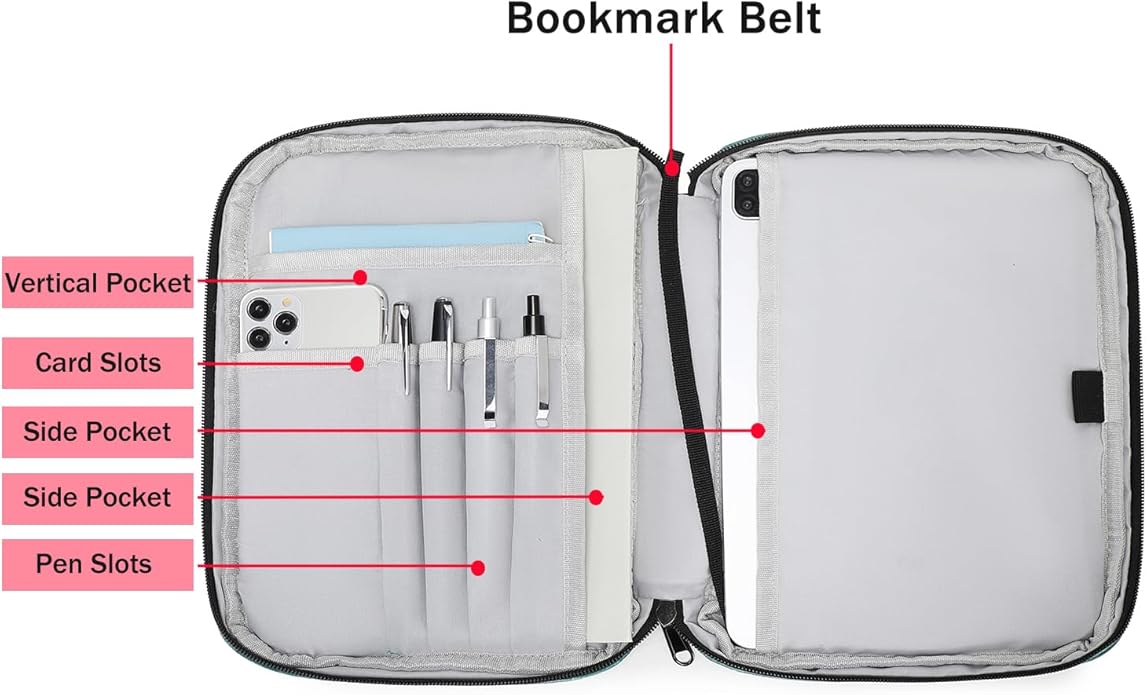Bible Cover Case for Women Large Bible Cover for Girls Bible Study Supplies Accessories with Handle and Shoulder Strap | Durable
