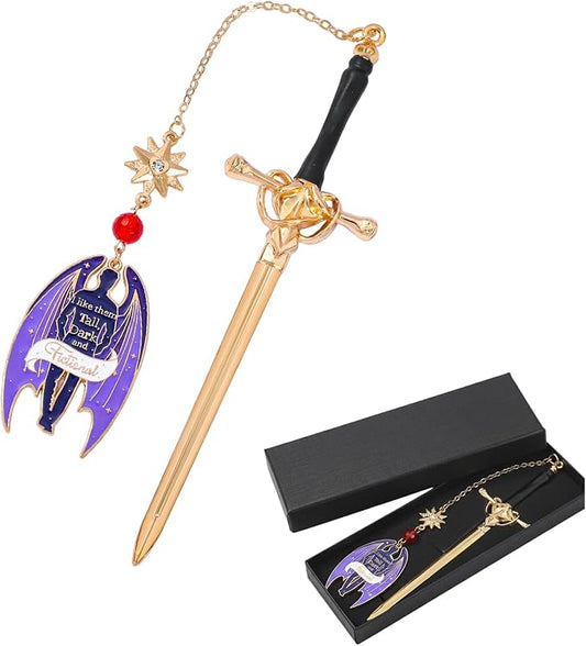 Acotar FAE Romance Metal Bookmark,The Night Court Feysand Fantasy Bookmarks,Reading Gift for Women Book Lovers and Fans of The Court of Thorns and Roses (Rhysand)