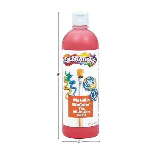 BioColor Paint, Metallic Red - 16 oz. (Item # MBIORE)