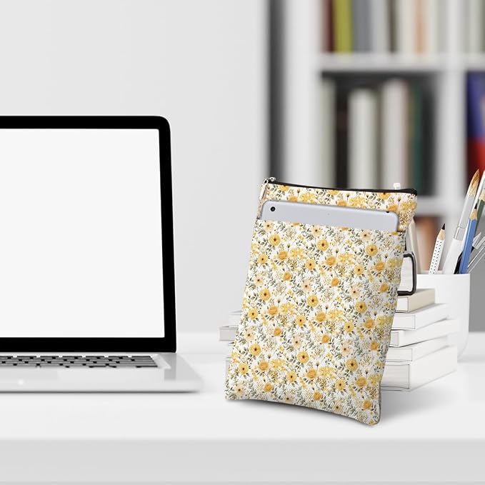 3Pcs Flower Botanic Book Sleeve Book Accessories Book Cover Book Protector Christmas Birthday Boss Day Book Lovers Gifts Bookish Book Club Gifts for Readers Women Librarian Book Lover Aunt