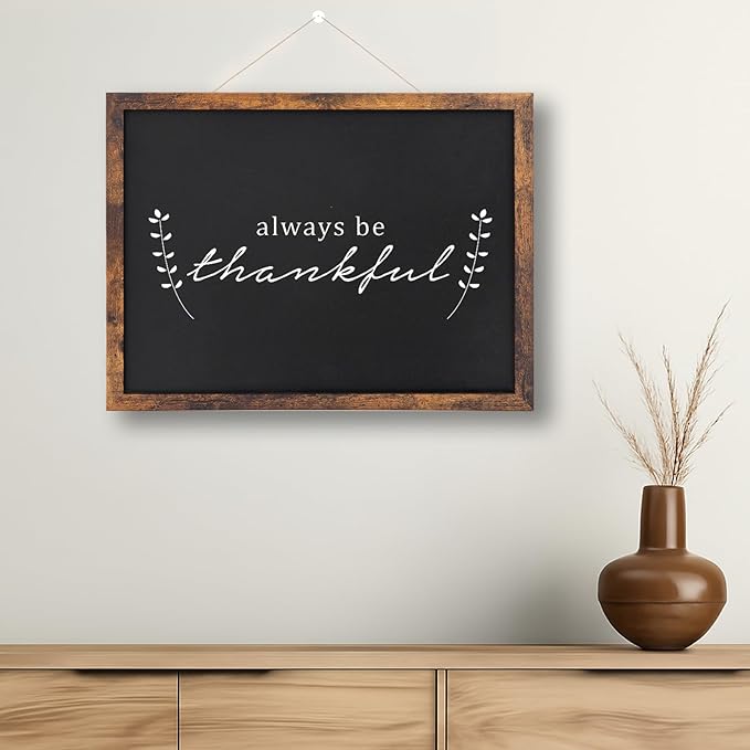 Magnetic Chalkboard, 12x16 Inches Blackboard for Wall, Black Dry Erase Board for School, Office, Home, Bar and Restaurant Menu