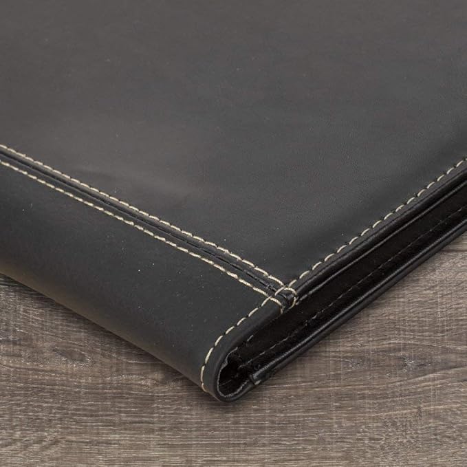 2021 Monthly Padfolio by AT-A-GLANCE, 9" x 11", Large, Executive, Black (702900521)
