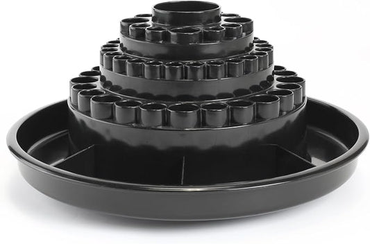 ALVIN, Spin-O-Tray, 9893-2, Rotating Desktop Receptacle, Art, Drafting, and Design Storage Tool, Great for Students, Hobbyists, and Professionals Alike - Black