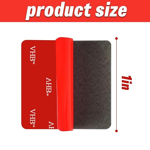 ZZRANYE Double Sided Tape Heavy Duty, VHB Mounting Tape Pad Sticker Strong Adhesive Tape Waterproof Foam Tape for Indoor and Out Door, Home Decoration, Car (Square 1in -30Pcs)