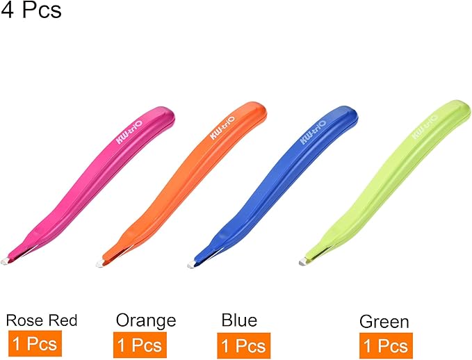 MECCANIXITY Staple Remover Tools, Magnetic Staplers Puller for Office Home Desktop Accessory, Multicolor Pack of 4