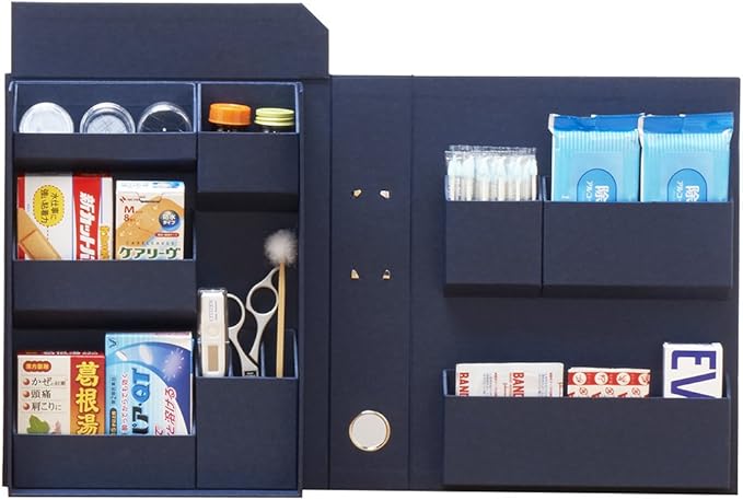 Nakabayashi LST-FA4NV Lifestyle Tool, Small Items, Storage Box, File A4, Navy