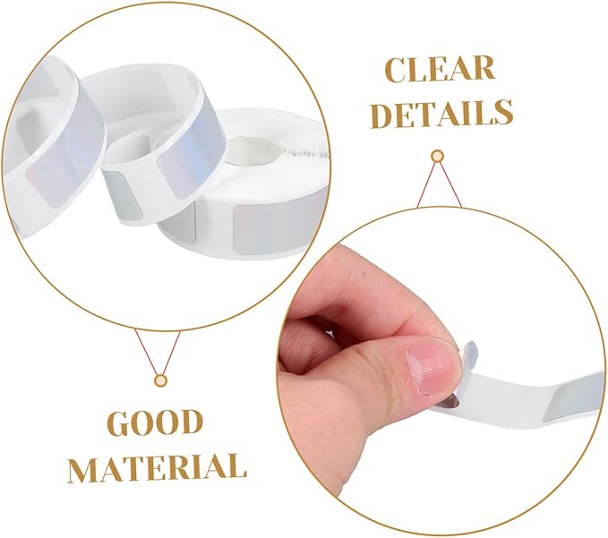 Operitacx 1roll Self-Adhesive Thermal Labels Printing Compatible Printers for Shipping Bottles Name Tags of Stickers