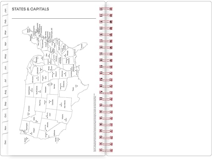 Blue Sky 2027 Weekly and Monthly Planner Calendar, January 2027 - December 2027, 5" x 8", Flexible Frosted Cover, Laminated Tabs, Durable Twin Wire Binding, Joselyn