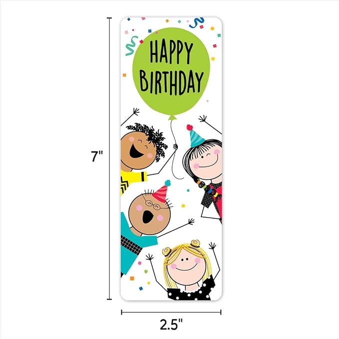 CTP Stick Kids Happy Birthday Bookmarks (Creative Teaching Press 10869)