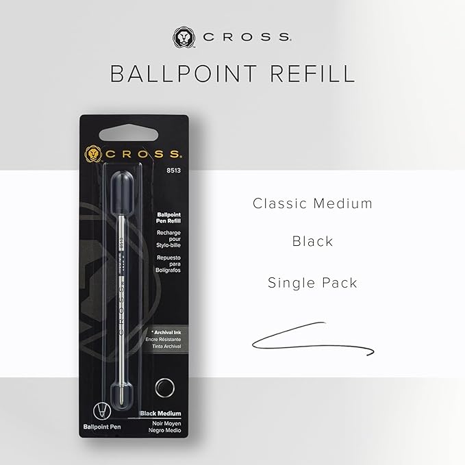 Cross Ball-Point Refill For Standard Cross Ball-Point Pens - Black Medium