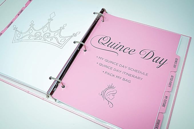 My Quince Planner by Anika Alexa Helps you Dream, Plan, and Organize Every Detail of your Dream Quinceañera - 3 Ring Hardcover