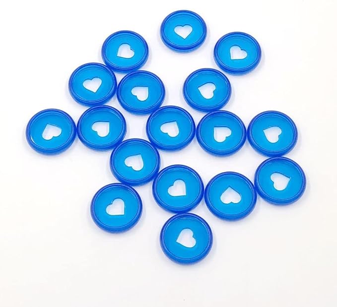 100pcs Planner Expander Discs 1.26Inch Book Binding Disc For Discbound Notebook Accessories Heart Binder Rings(Transparent Blue,1.26 inch/32 mm)