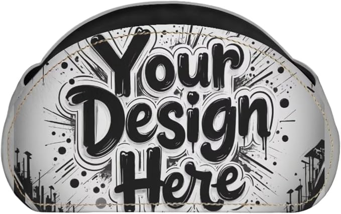 Customized Picture Text TV Remote Holder with 5 Compartments, Office Desk Organizers Vanity Organizers/Nightstand Accessory,Storage for Jewelry/Cosmetic Brushs/Pens