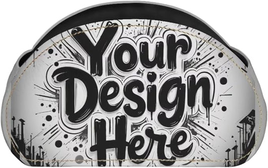 Customized Picture Text TV Remote Holder with 5 Compartments, Office Desk Organizers Vanity Organizers/Nightstand Accessory,Storage for Jewelry/Cosmetic Brushs/Pens