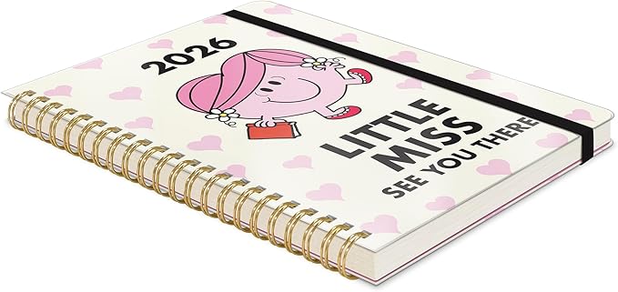 Orange Circle Studio 2026 Planner, Little Miss Organized, Deluxe Compact Flexi Planners, Bound Weekly & Monthly Planner Organizer For School or Work, with Stickers & Notes Pages