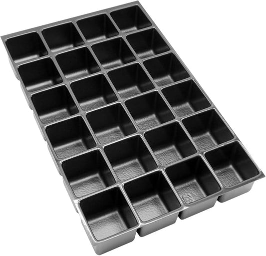 Bisley MultiDrawer Cabinet Insert Trays, 24-Section Insert, 2" Depth | Optimize your Cabinet Drawers