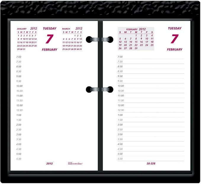 Brownline 2012 Desk Calendar "Jumbo", Refill, 6 x 3.5-Inches (C2R)