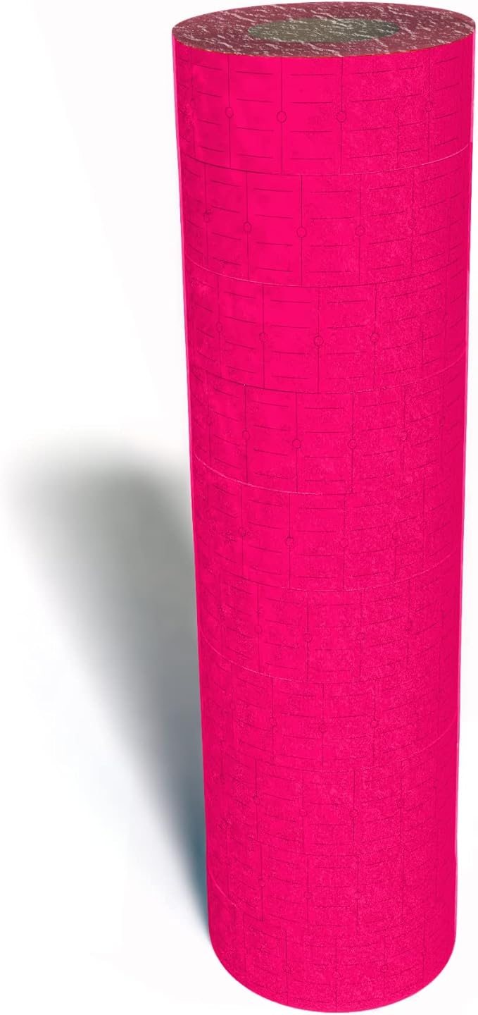 Labels to fit: Motex MX5500, Towa GS Series,Halmark Model H, Kenco 18-8,000 Labels by Kenco (Fluorescent Pink)