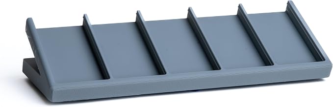 Remote Holder Organizer Pedestal Caddy compatible with Lutron Pico Remotes, Anti-Slip Feet, Holds 5 Remotes, Grey, Indoor Use Only