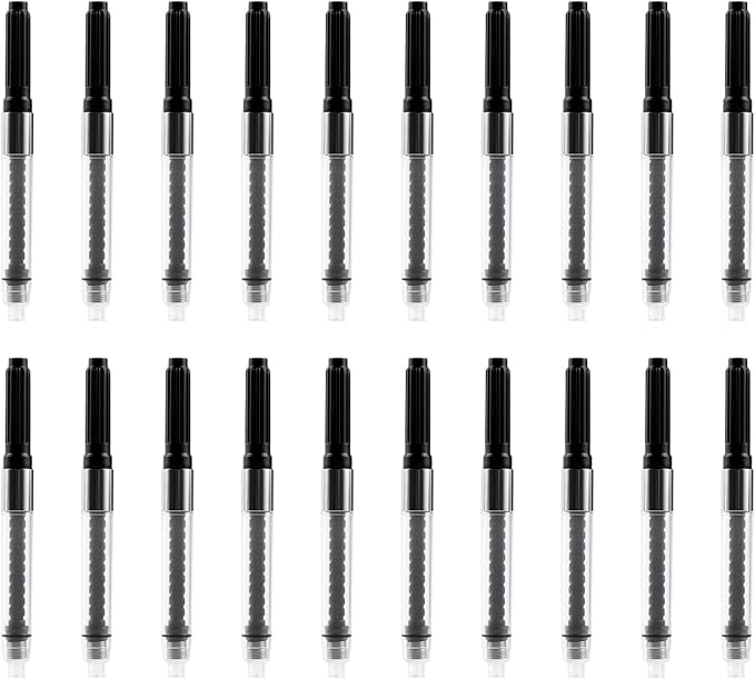 Fountain Pen Screw Ink Drawer Ink Converter Screw-in Style Universal European Standard 2.6mm Converter for Writing and Correction Supplies (20pcs)