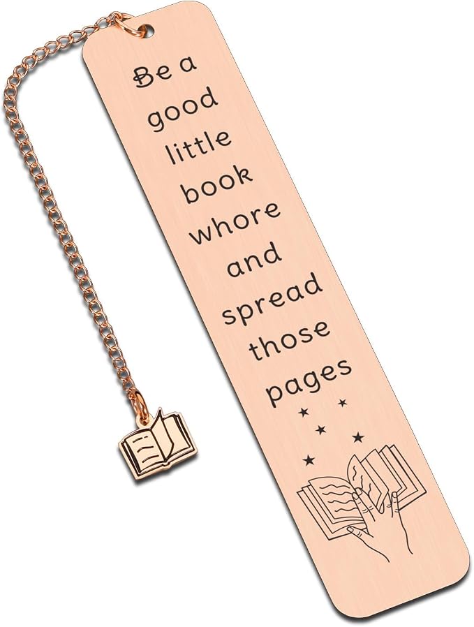 Metal Book Marks for Reading Women - Cute Bookmark for Women Smut Bookmarks for Book Lover Spicy Reading Gifts for Girls Bookworm Gifts for Friends Spicy Reader