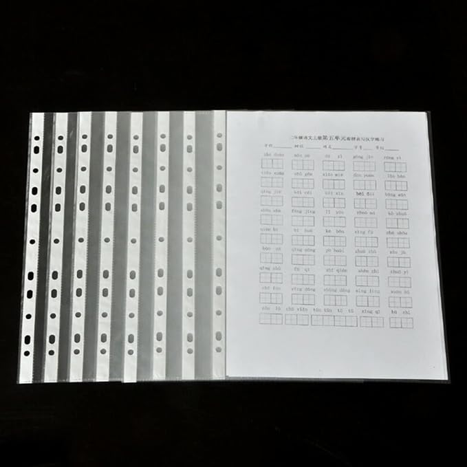 500 Pcs A4 Clear Document Folder, Waterproof Case Transparent Document Bag Paper Holder File Folder, Clear Plastic Folder (500)