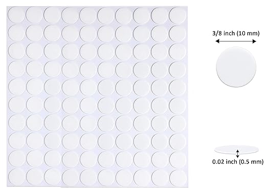 Adhesive Stick dots Two-Sided Sided Mounting Putty Stick Tack for Wall Hanging Crafts Balloons Festival Party Decorations,Clean Removable(0.39"*0.39"-1000)