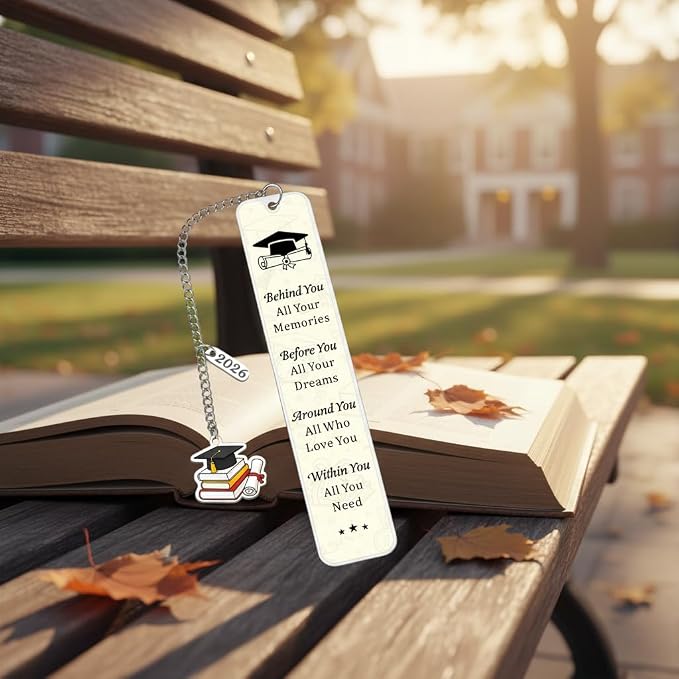 2026 Graduation Gifts for Her Him, Class of 2026 Bookmark, High School Graduation Gifts for Teen Girls Boys, College Graduations Gift for Women Men, Senior Night Masters Degree PhD Graduate Gift Bulk