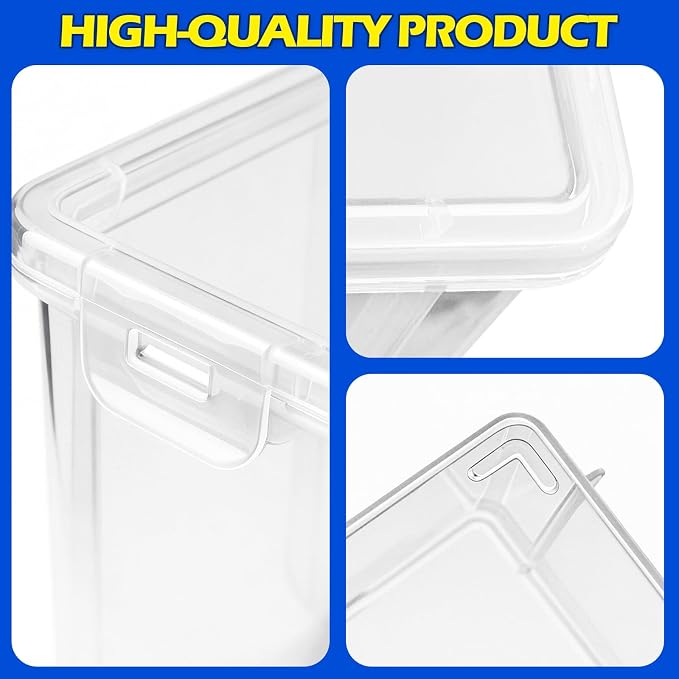 2 Pack Video Game Holder for Switch Game Storage Box Store 18 Cases, Media Storage Organizer, Clear Plastic Storage Box
