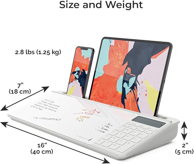 DeskBoard Buddy (White with Calculator)