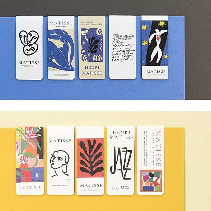 Monolike Magnetic Bookmarks Henri Matisse ver.1 + ver.2, 10 Pieces