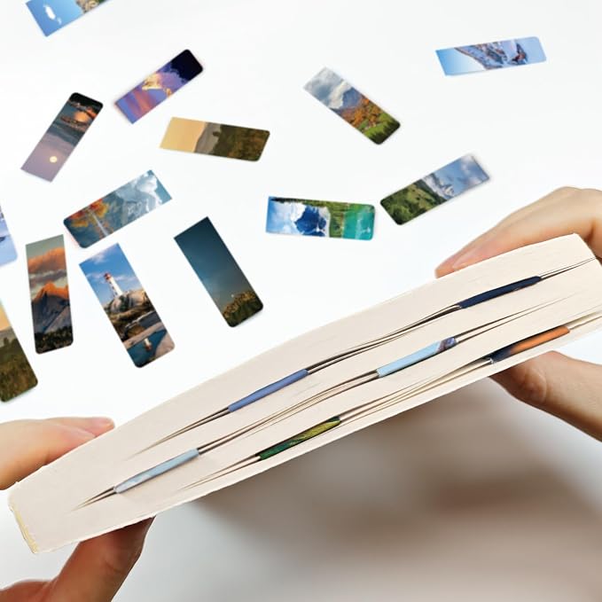 30 Pieces Bookmark, Magnetic Bookmarks for Women, Men, Book Lovers, Bookmarks Bulk for Students Teachers Reading, Natural Landscape Bookmark