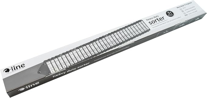 C-Line Heavy-Duty Indexed Sorter, 31 Dividers, Alpha/Numeric/Month/Date/Day Index, Letter Size, Blue Frame