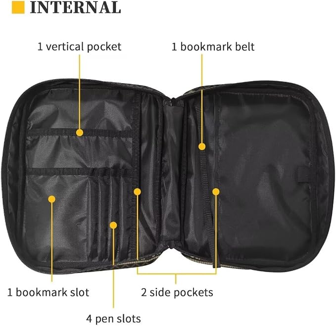 Coldinair Southwest Africa Antique Bible Cover Case for Men Women,Bible Bags Book Covers Kids Scripture Carrying Case with Handle and Pocket,Bible Book Carrying Case Tote Handbag