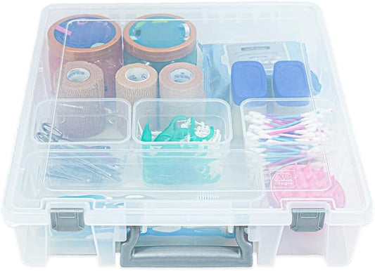 Best Kept Bathroom Cabinet Organizer | Plastic | Hair Product | Baby Bottle Storage | Food Containers | Open Core, 1 Pack