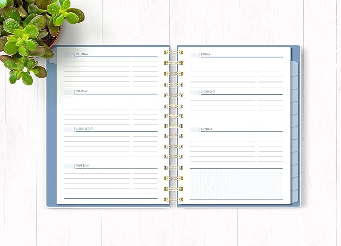 Paper House Productions 12 Month Undated 8.75" Planner with Month and Event Flag Stickers - Horses Wild & Free