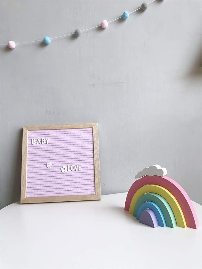 Felt Board Felt Letter Board, 10 x 10 inch Message Board Word Board Letter Board Sign Bulletin Board Letters, Pregnancy Announcements Baby Announcement Sign