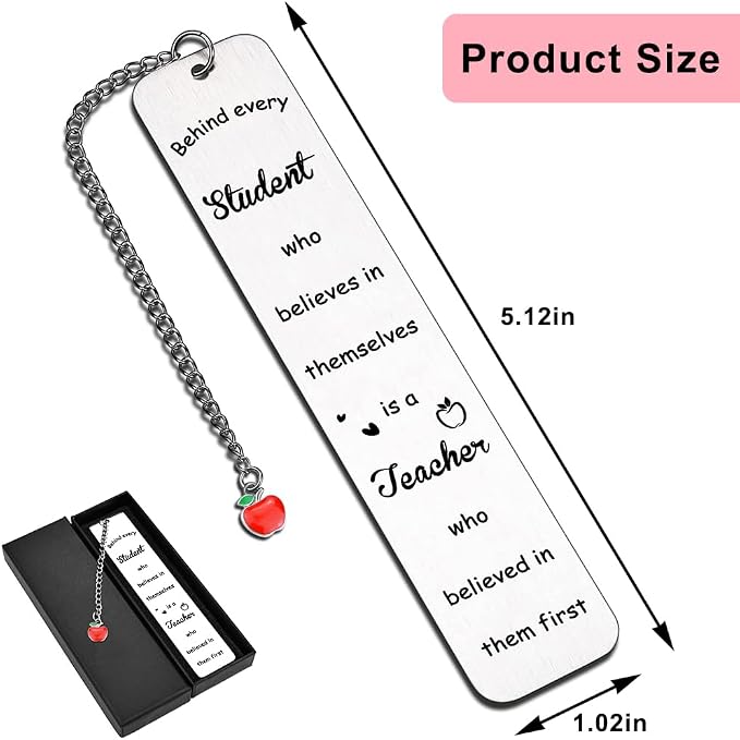 Quimoy Teacher Appreciation Gifts - Bookmarks for Women, Gifts for Teachers Day, Graduation, Retirement, Christmas