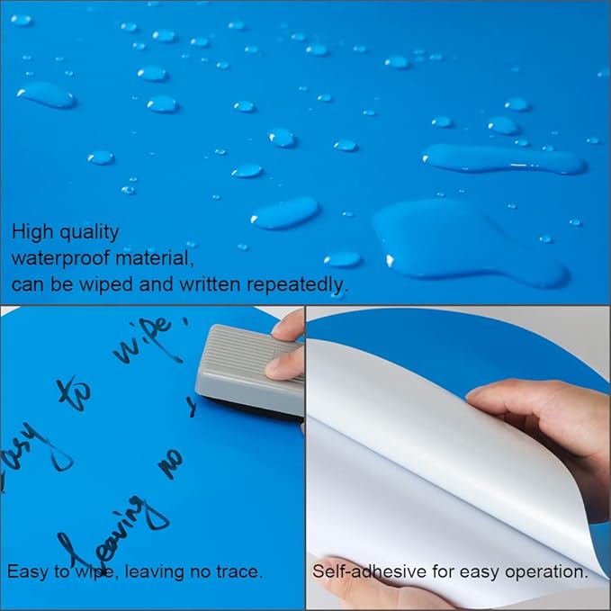 24 Pack Dry Erase Circle Dots, Colorful Whiteboard Desktop Writing Spots for Classroom Tables, Removable Vinyl Stickers Wall Decals for School Teachers