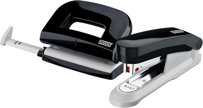 Novus E 15/E 210 Black Stapler Twinset Desk Set Accessory Set