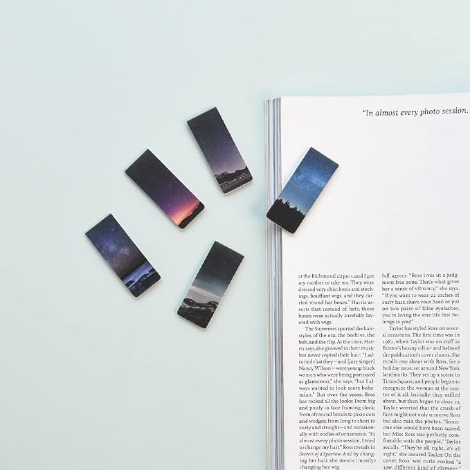 Monolike Magnetic Bookmarks Night Sky ver.1 + ver.2, 10 Pieces