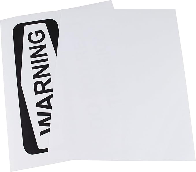 ChromaLabel 8.50 x 11 Inch Full Sheet Printable Labels for Laser and Inkjet Printers, 25 Sheets