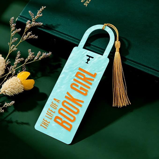 TSwift Showgirl Inspired Acrylic Bookmarks, Aesthetic Tay Page Marker,Women Music Lover Bookish Gifts Book Accessories (Keyhole)