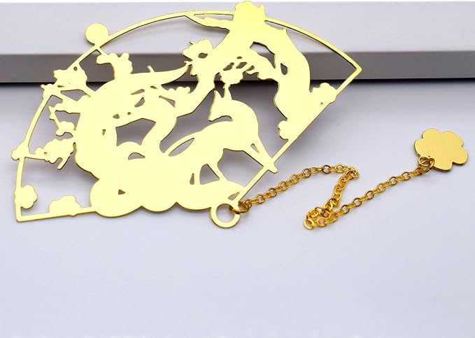 BLBMH Kitsune Metal Anime Bookmark Birthday Gifts Christmas Stocking Stuffers Cute Book Markers for Women Book Lovers Teens -K1 3in1