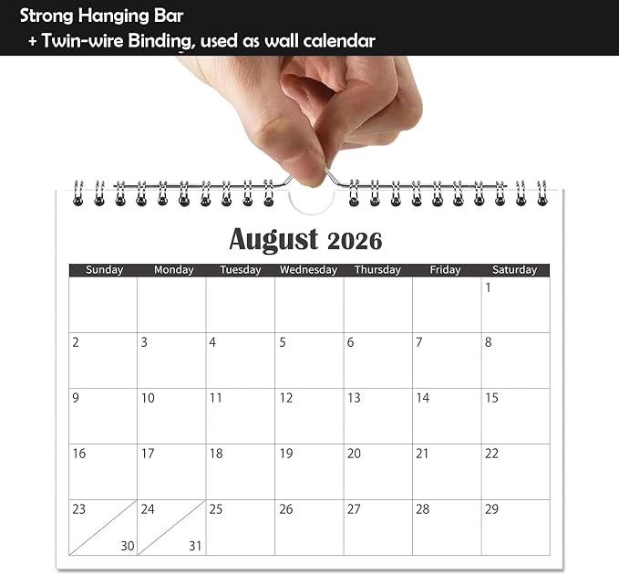 2026 Mini Calendar, 2026-2027 Small Calendar Runs from July 2026 until December 2027, 6.4''x8.5'', Small Wall Calendar for Desk, Kitchen, RVs, Bulletin Board or Fridge