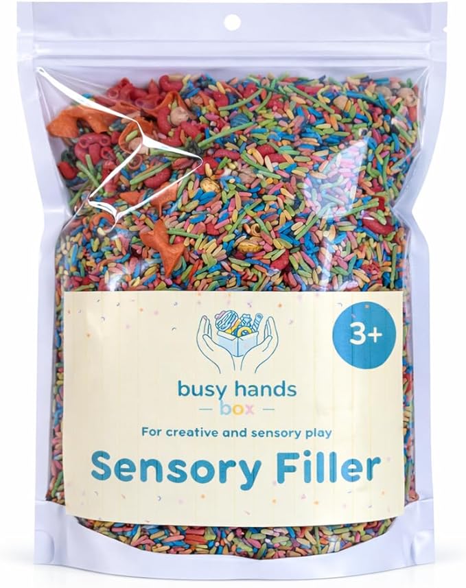 Colorful Sensory Filler for Craft Activities, Mixed Texture Decorative Filler, Fine Motor Practice Material