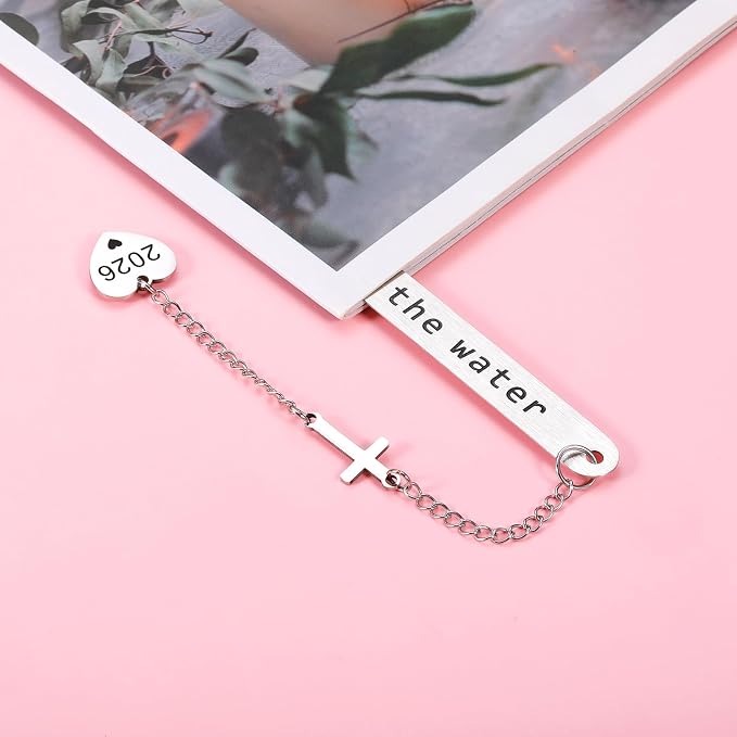 Baptism Gifts for Girls Boys 2026 Christian Bookmark for Teens Confirmation First Communion Christening Gift for Goddaughter Godson Godchild Baby Girl Baptism Gifts for Women Adult