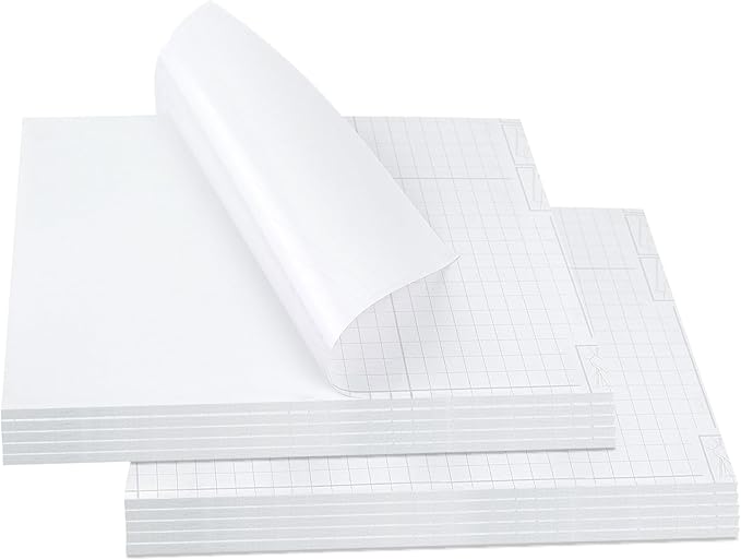 Mat Board Center, Pack of 10, 13x19 Self Adhesive Foam Board for Picture and Poster Mounting, Lightweight White Color Foam Board for Crafts, Artworks, 3/16 inches Thick