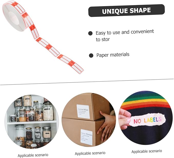 1roll Blank Sticky Labels Writable Hospital Tube Labels Removable Reminder Stickers for Office and Home Use Easy Peel and Stick